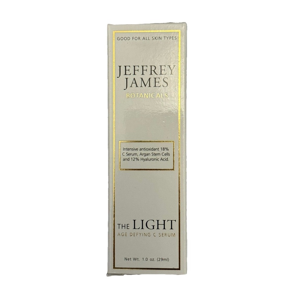 Jeffrey James Botanicals The Light Age Defying C Serum Dropper Hyaluronic 1.0 oz